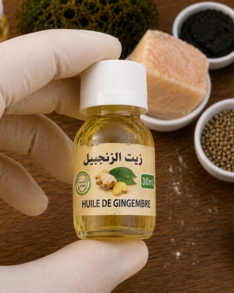 زيت الزنجبيل ضمن مكونات علاج تكبير الذكر