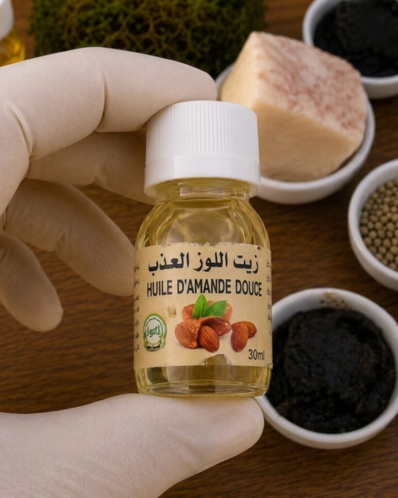 زيت اللوز الحلو ضمن مكونات علاج تكبير الذكر