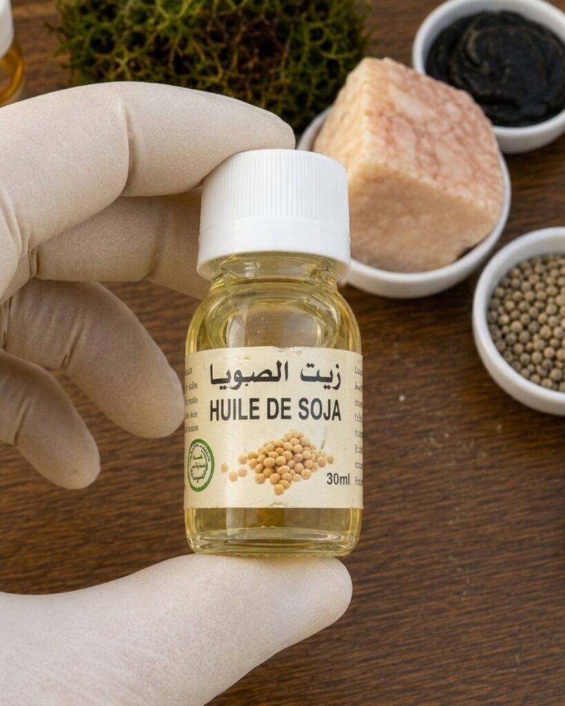 زيت فول الصويا ضمن مكونات علاج تكبير الذكر